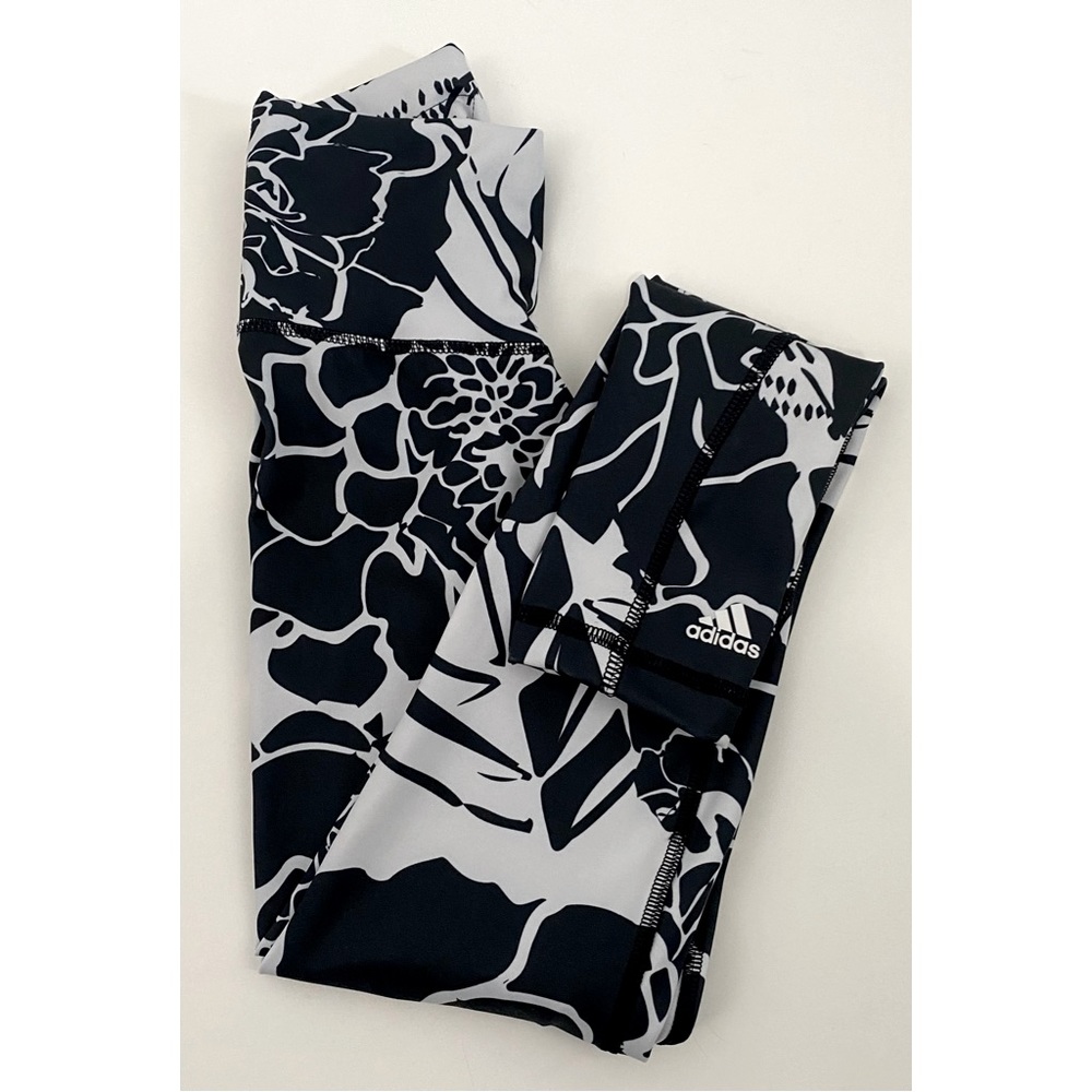 New Adidas AEROREADY High Rise 7/8 Floral Print Leggings Siz…